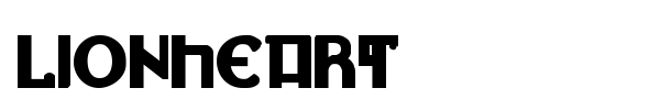 Lionheart font preview