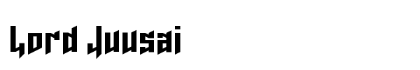 Lord Juusai font