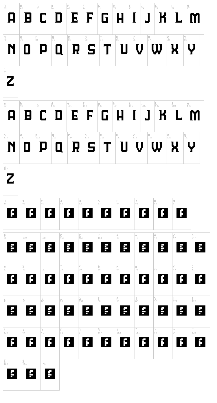 Lorde Havana font map
