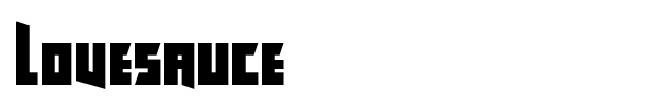 Lovesauce font