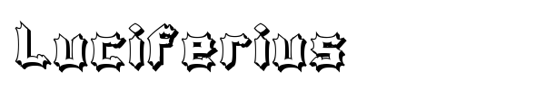 Luciferius font