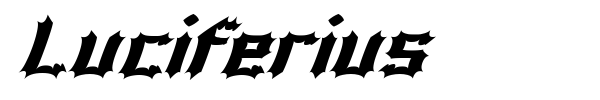 Luciferius font preview