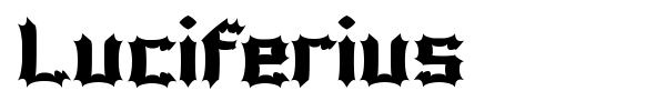 Luciferius font preview