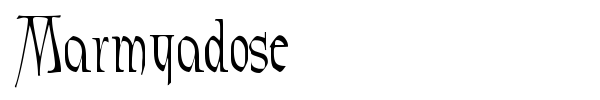 Marmyadose font