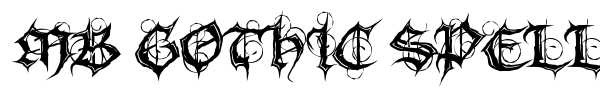 MB Gothic Spell font