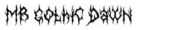 MB Gothic Dawn font