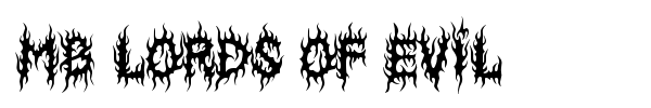 MB Lords Of Evil font