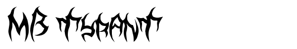 MB TyranT font preview