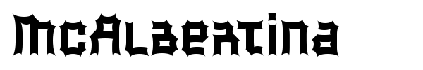 McAlbertina font