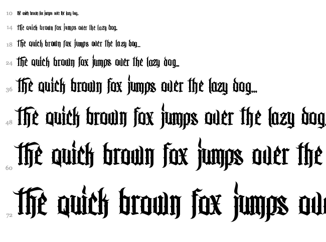 MCF Bad Manners WW font waterfall