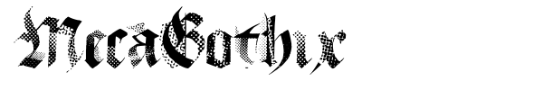 MecaGothix font