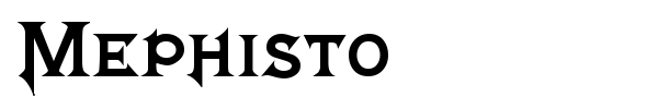 Mephisto font