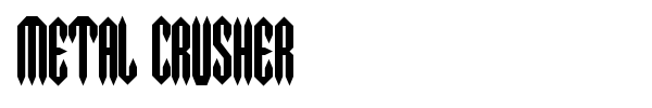 Metal Crusher font