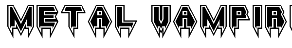 Metal Vampire font