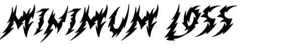Minimum Loss font