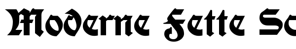 Moderne Fette Schwabacher font