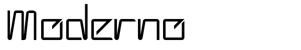 Moderno font