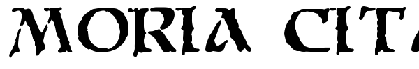 Moria Citadel font