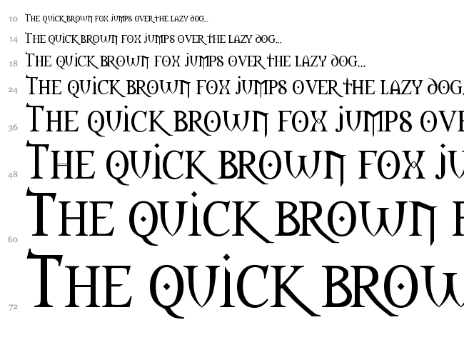 Morpheus font waterfall