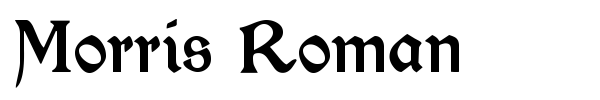 Morris Roman font