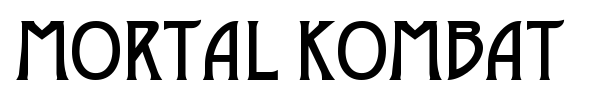 Mortal Kombat font