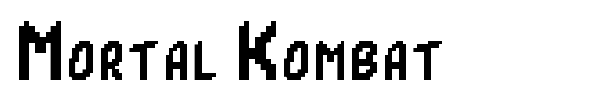 Mortal Kombat font preview