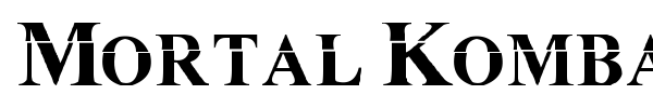 Mortal Kombat font preview
