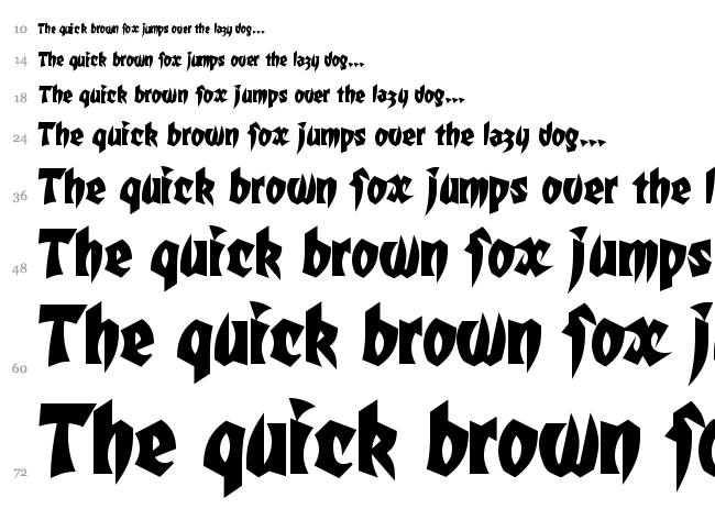 Mortal Kombat font waterfall