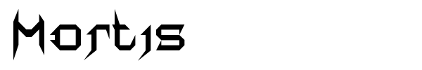Mortis font