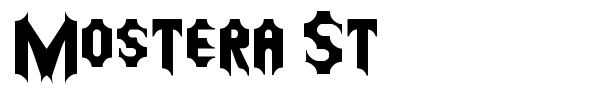 Mostera St font