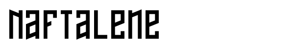 Naftalene font