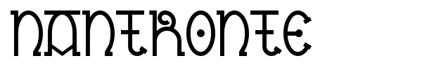 Nantronte font