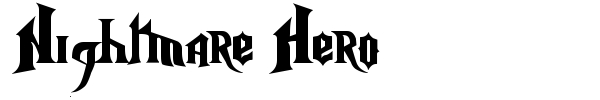 Nightmare Hero font