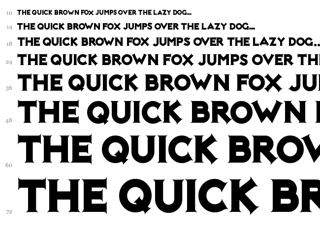 Not Mary Kate font waterfall
