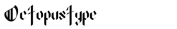 Octopustype font