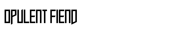 Opulent Fiend font