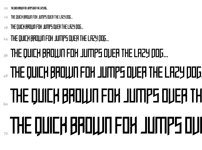 Opulent Fiend font waterfall