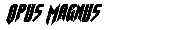 Opus Magnus font
