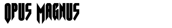 Opus Magnus font preview
