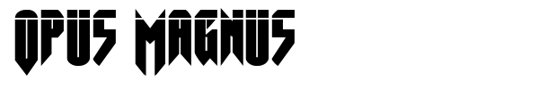 Opus Magnus font preview