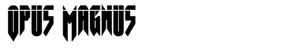 Opus Magnus font preview