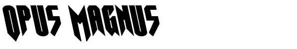 Opus Magnus font preview