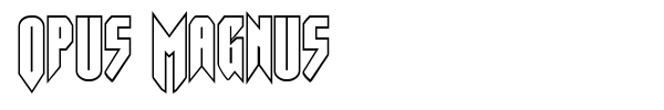 Opus Magnus font preview