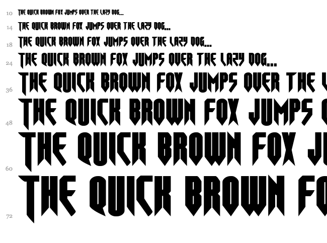 Opus Magnus font waterfall