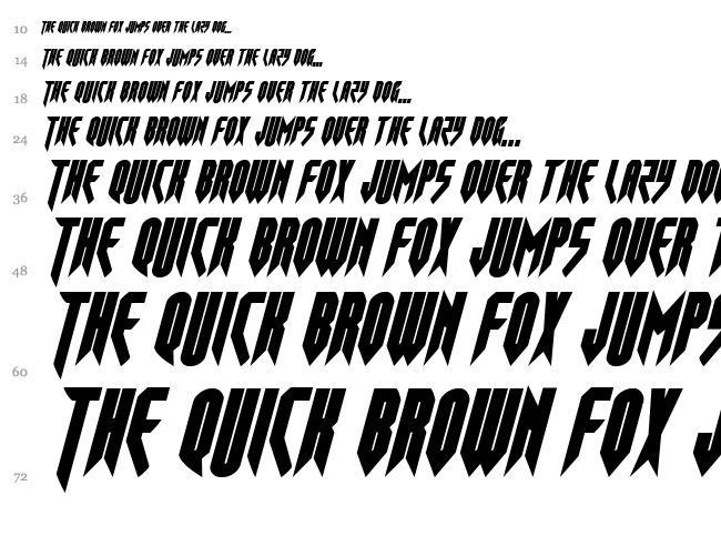 Opus Magnus font waterfall