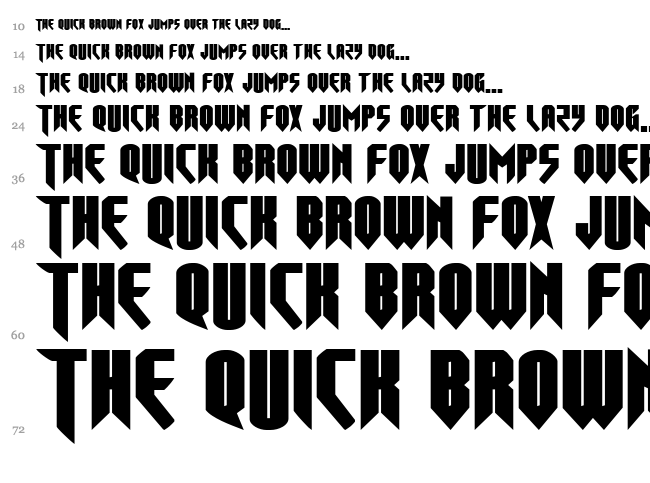 Opus Magnus font waterfall