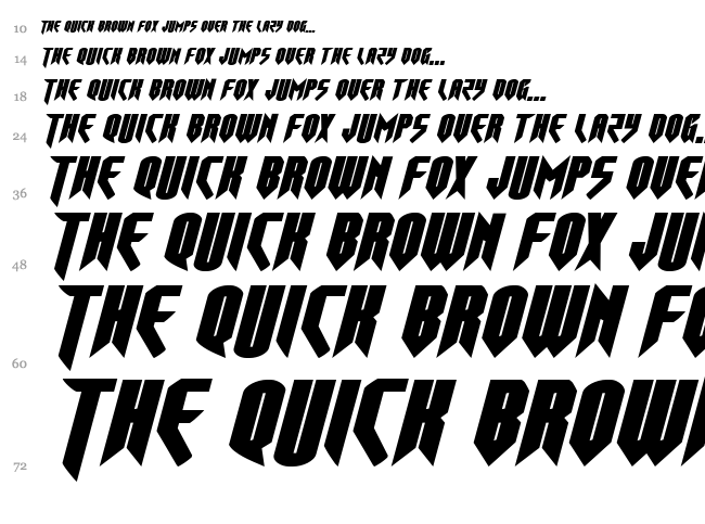 Opus Magnus font waterfall