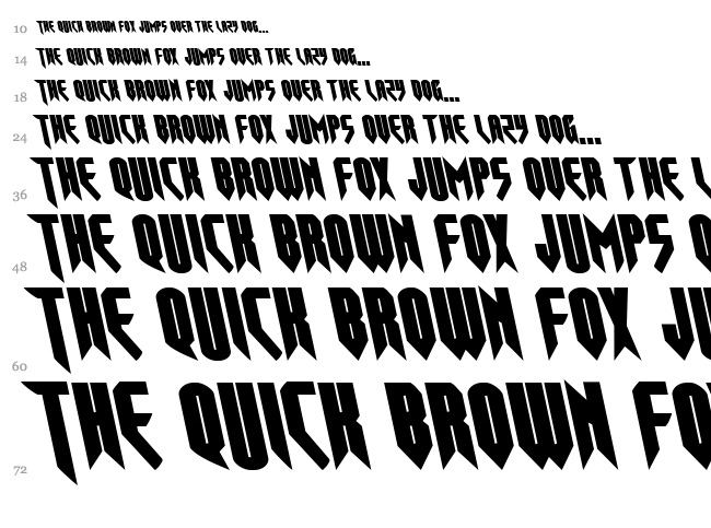 Opus Magnus font waterfall