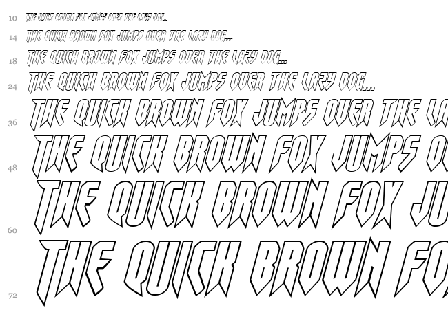 Opus Magnus font waterfall