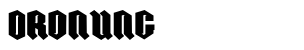 Ordnung font